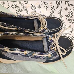 Plaid Boat Shoes for Women